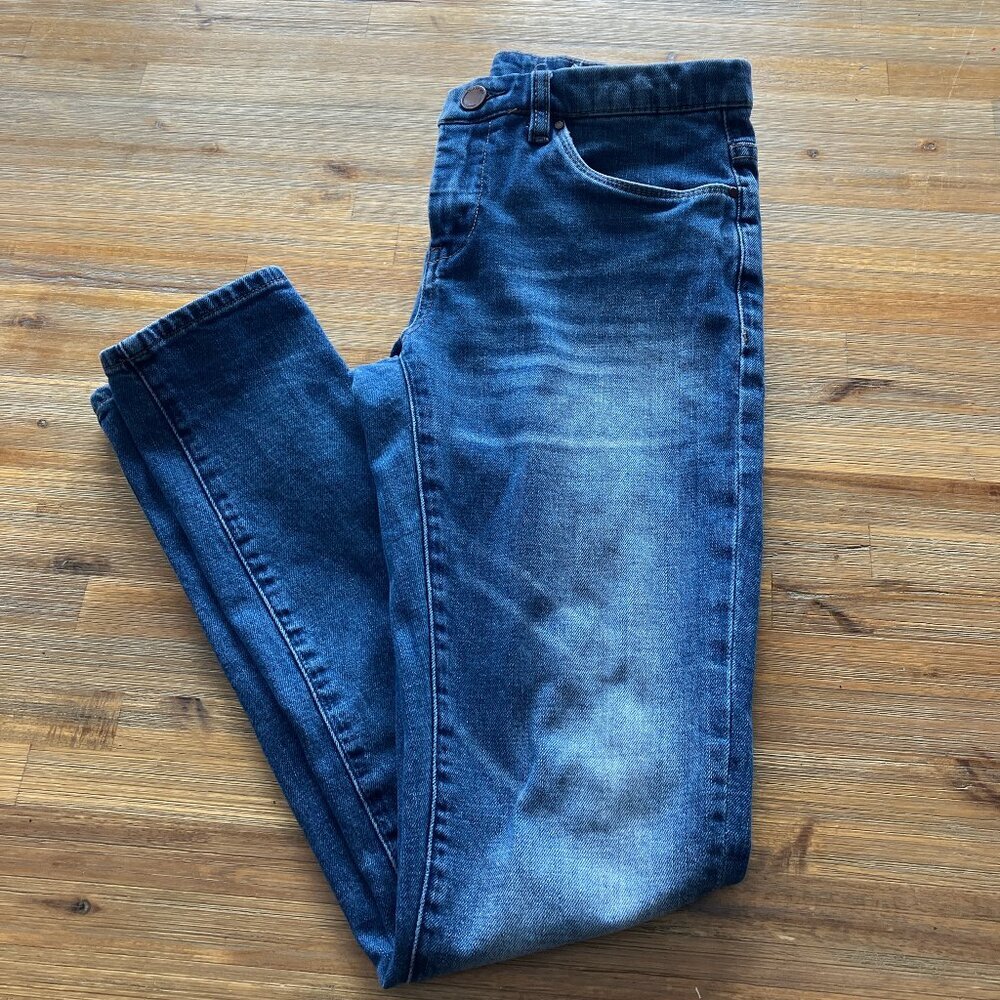 Blank NYC Women's Faded Dark Blue Skinny Jeans